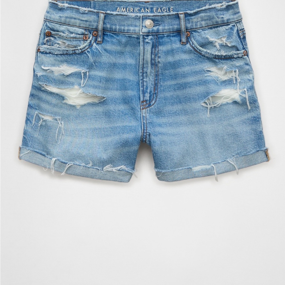 American Eagle Outfitters AE Strigid Super High Rise Relaxed denim shorts
